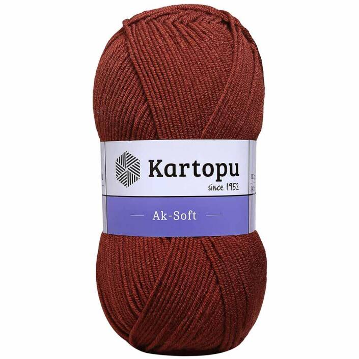 Kartopu Ak-soft El Örgü İpi 832 Taba - 1