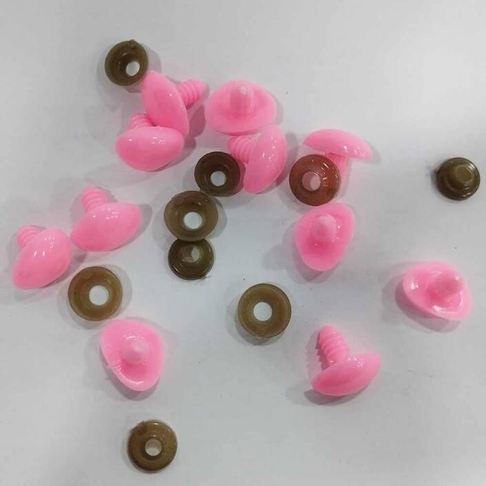 Kilitli Burun 14 Mm Pembe ( 5 Adet ) - 5