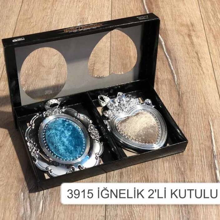 Kutulu İğnedanlık Kalp 2 Li - 1