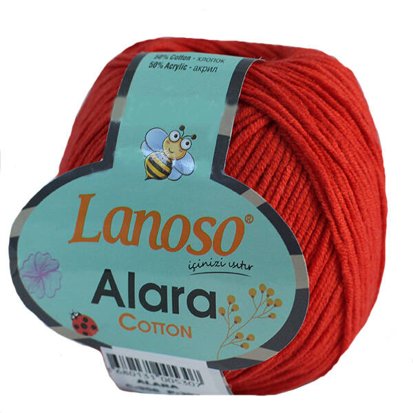 Lanoso Alara Amigurumi Örgü İpi 956 Kırmızı - 1