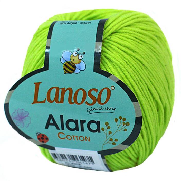 Lanoso Alara Amigurumi Örgü İpi 970 Neon Sarı - 1