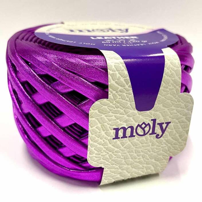 Moly Metalik Deri İp Fuşya (120 Gr ) - 2