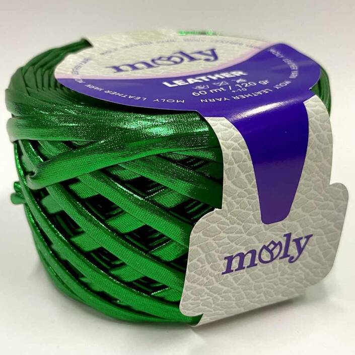 Moly Metalik Deri İp Yeşil (120 Gr ) - 2