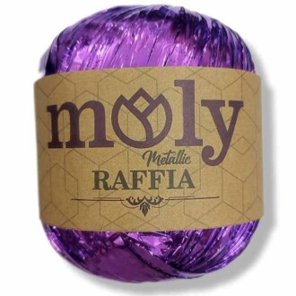 Moly Metalik Rafya ( 50 Gram ) Açık Mor - 1