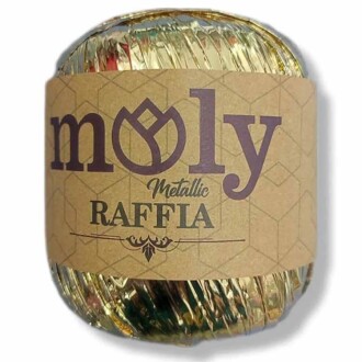 Moly Metalik Rafya ( 50 Gram ) Altın - 1