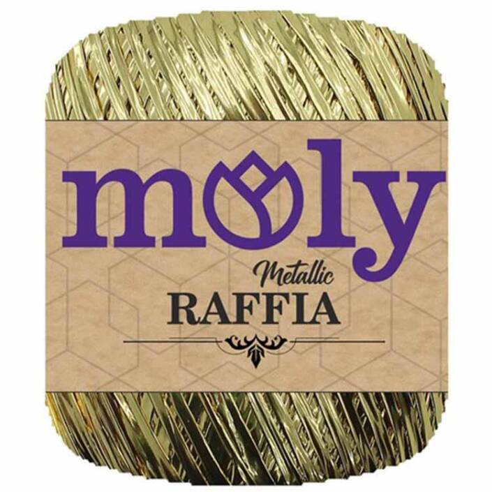 Moly Metalik Rafya ( 50 Gram ) Altın - 3