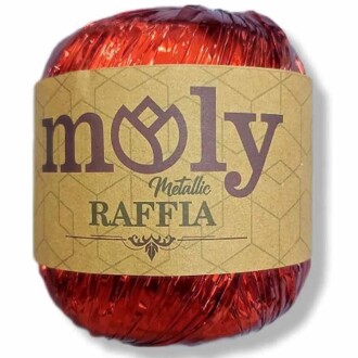 Moly Metalik Rafya ( 50 Gram ) Kırmızı - 1