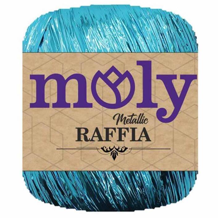 Moly Metalik Rafya ( 50 Gram ) Mavi - 1