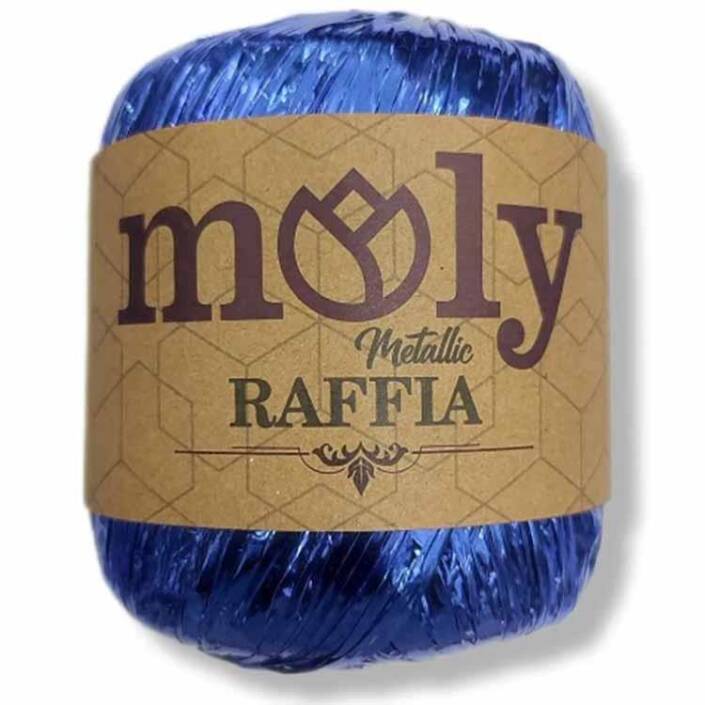 Moly Metalik Rafya ( 50 Gram ) Saks Mavisi - 1