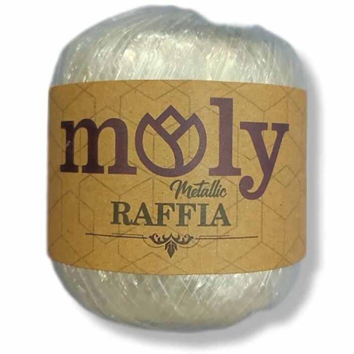 Moly Metalik Rafya ( 50 Gram ) Şeffaf - 1