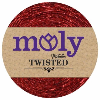 Moly Metalik Twisted Bükümlü Sim İp ( 250 Gram ) Kırmızı - 3