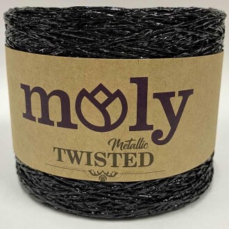 Moly Metalik Twisted Bükümlü Sim İp ( 250 Gram ) Siyah - 1