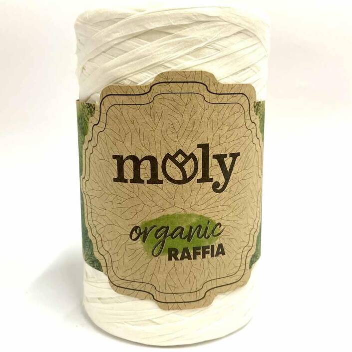 Moly Organik Rafya İpi ( 100 Gram ) Beyaz - 1