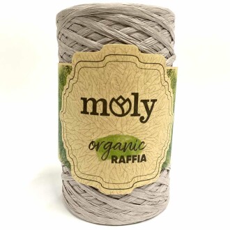 Moly Organik Rafya İpi ( 100 Gram ) Gri - 1