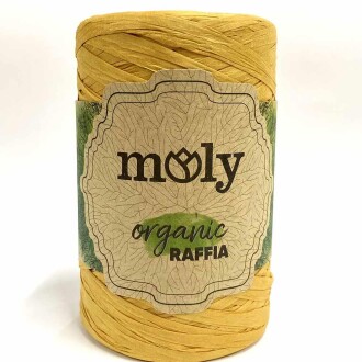 Moly Organik Rafya İpi ( 100 Gram ) Hardal 04 - 2