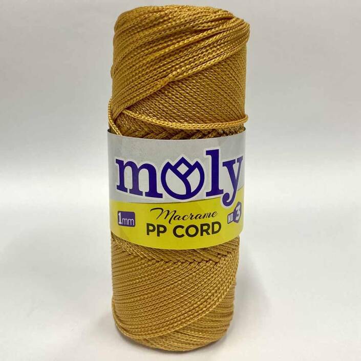 Moly Polyester Makrome İpi Gold Sarı ( 100 Gr ) - 1