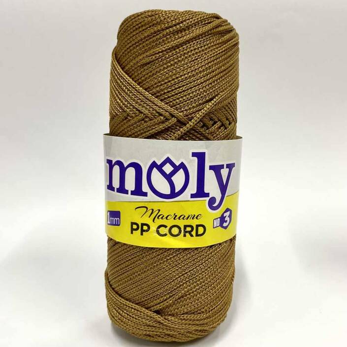 Moly Polyester Makrome İpi Koyu Bej ( 100 Gr ) - 1