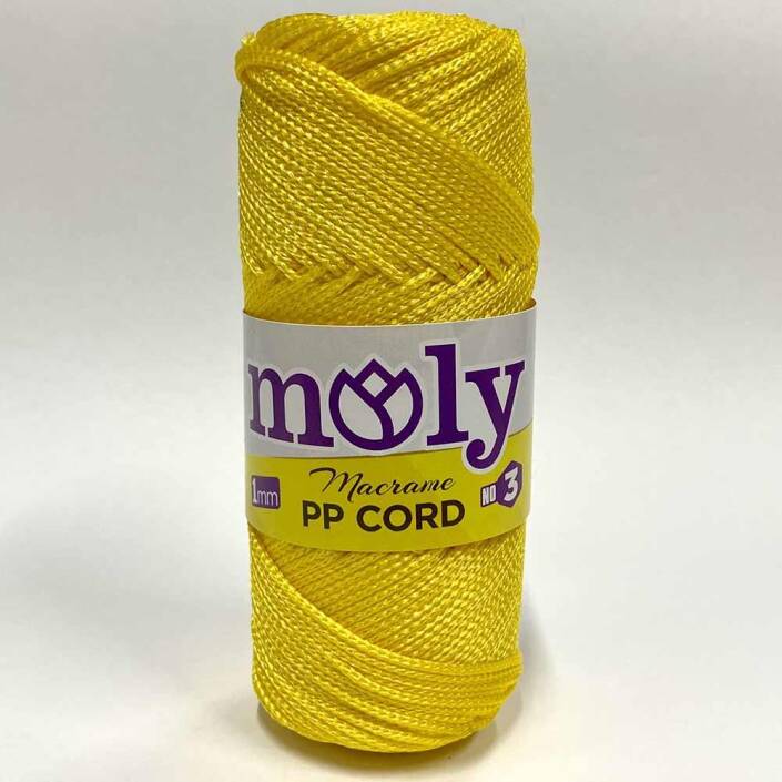 Moly Polyester Makrome İpi Koyu Sarı ( 100 Gr ) - 1