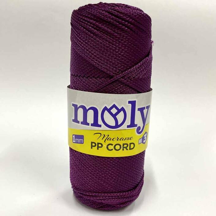 Moly Polyester Makrome İpi Mürdüm ( 100 Gr ) - 1