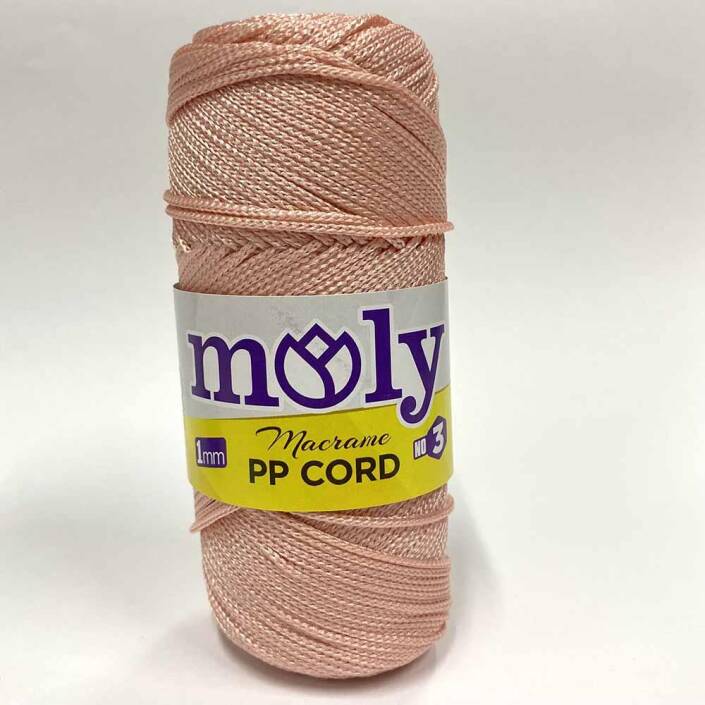 Moly Polyester Makrome İpi Pudra Pembesi ( 100 Gr ) - 1