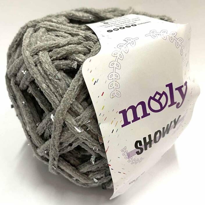 Moly Showy Örgü İpi ( 100 Gram ) Açık Gri - 1