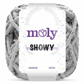 Moly Showy Örgü İpi ( 100 Gram ) Açık Gri - 3