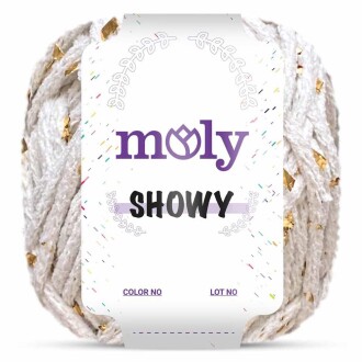 Moly Showy Örgü İpi ( 100 Gram ) Beyaz - 3