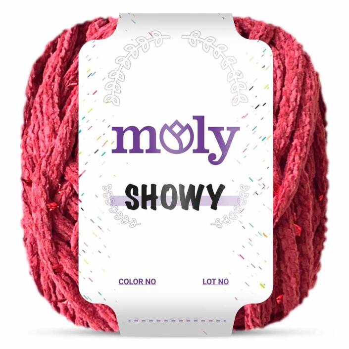 Moly Showy Örgü İpi ( 100 Gram ) Bordo - 3