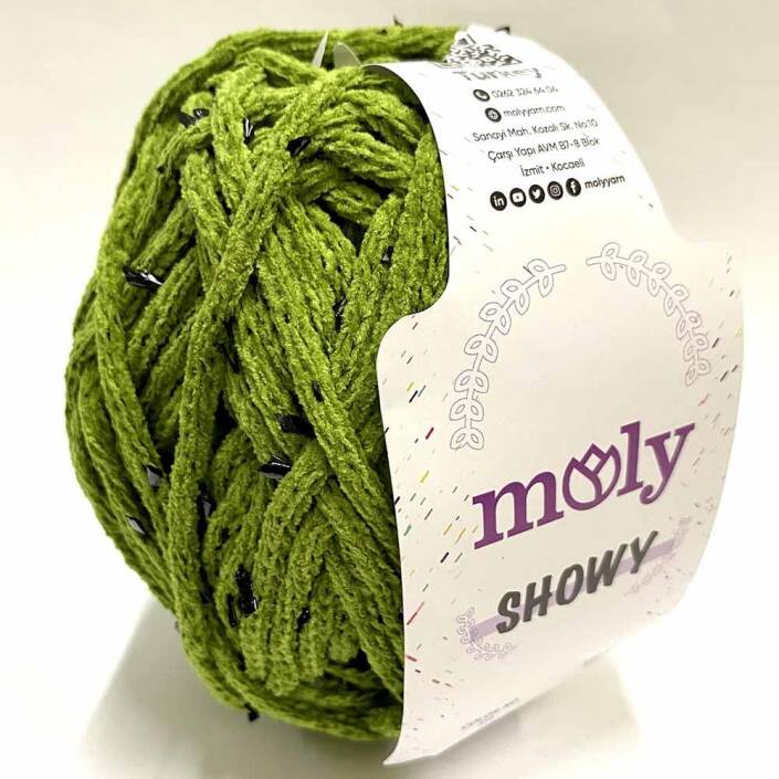 Moly Showy Örgü İpi ( 100 Gram ) Fıstık Yeşil - 1