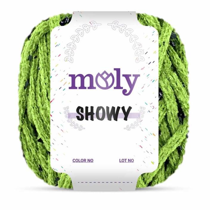 Moly Showy Örgü İpi ( 100 Gram ) Fıstık Yeşil - 3