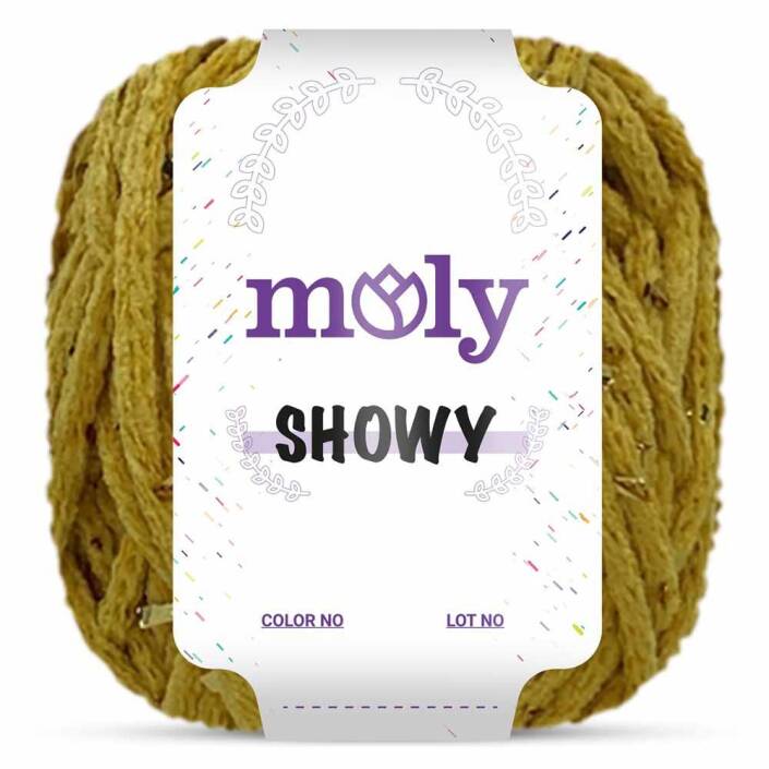 Moly Showy Örgü İpi ( 100 Gram ) Hardal - 3