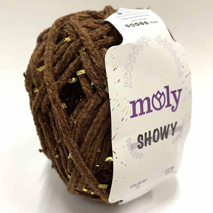 Moly Showy Örgü İpi ( 100 Gram ) Kahverengi - 2