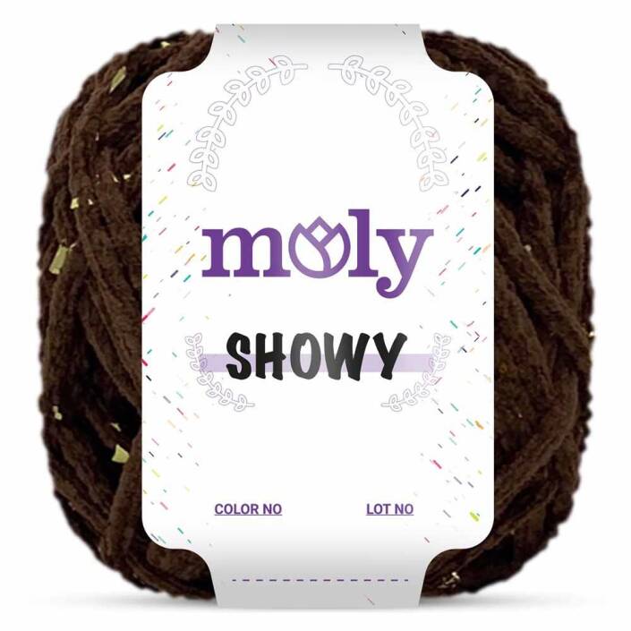 Moly Showy Örgü İpi ( 100 Gram ) Kahverengi - 3