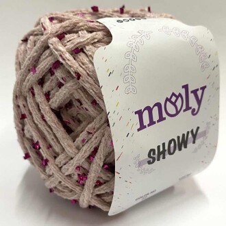 Moly Showy Örgü İpi ( 100 Gram ) Pudra - 1