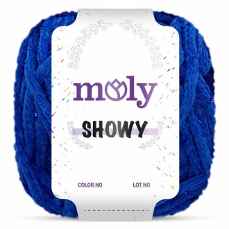 Moly Showy Örgü İpi ( 100 Gram ) Saks Mavisi - 3