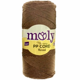 Moly Simli Polyester Makrome NO3 ( 200 Gram ) Kahverengi - 1