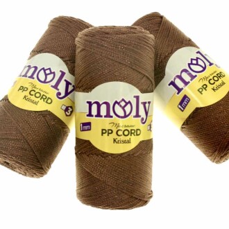 Moly Simli Polyester Makrome NO3 ( 200 Gram ) Kahverengi - 2