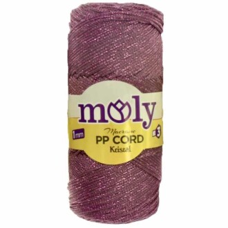 Moly Simli Polyester Makrome NO3 ( 200 Gram ) Mürdüm - 1