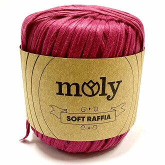 Moly Soft Rafya İpi ( 50 Gram ) Fuşya - 1