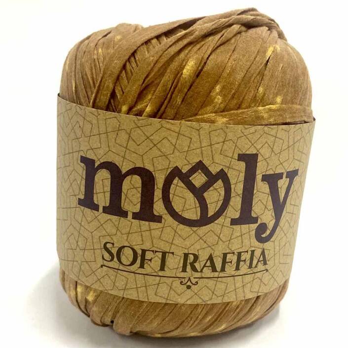 Moly Soft Rafya İpi ( 50 Gram ) Kahverengi - 1