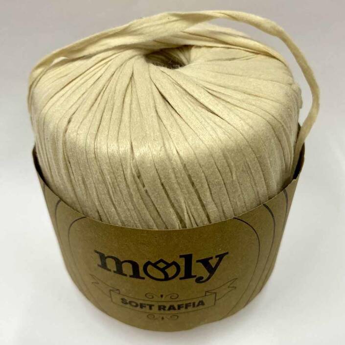 Moly Soft Rafya İpi ( 50 Gram ) Koyu Krem - 2