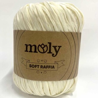 Moly Soft Rafya İpi ( 50 Gram ) Krem - 1