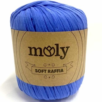 Moly Soft Rafya İpi ( 50 Gram ) Saks Mavisi - 1