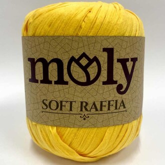 Moly Soft Rafya İpi ( 50 Gram ) Sarı - 1