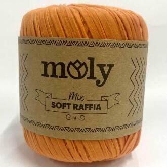 Moly Soft Rafya İpi ( 50 Gram ) Turuncu - 1