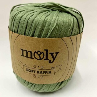 Moly Soft Rafya İpi ( 50 Gram ) Yeşil - 1