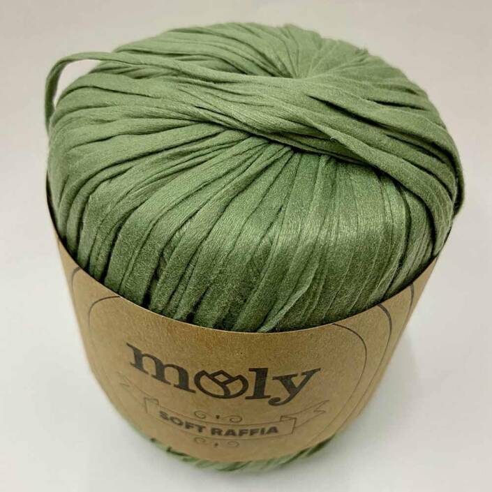 Moly Soft Rafya İpi ( 50 Gram ) Yeşil - 2