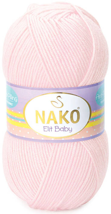 Nako Elit Baby Örgü Bebe İpi 2892 Soft Pembe - 1