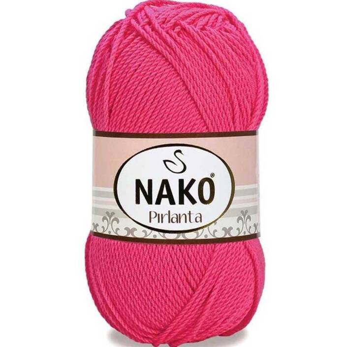 Nako Pırlanta Örgü İpi 10493 Canlı Pembe - 1