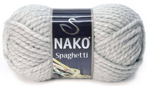 Nako Spaghetti Örgü İpi 195 Açık Gri Melanj - 1